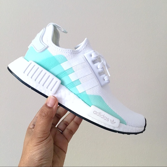 Adidas NMD R1 White Mint Green - Picture 2 of 8
